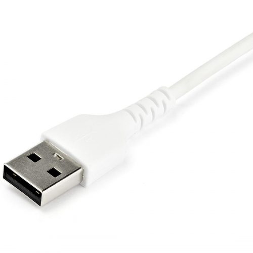 Startech .com 1m USB A to USB C Charging CableDurable Fast Charge & Sync USB 2.0 to USB Type C Data CordAramid Fiber M/M 3A WhiteUSB… RUSB2AC1MW