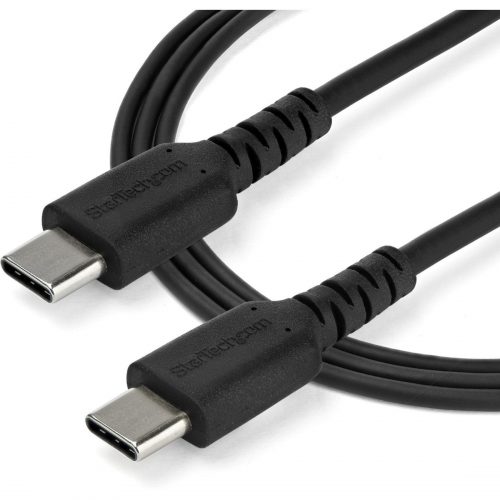 Startech .com 2m USB C Charging CableDurable Fast Charge & Sync USB 2.0 Type C to C Charger CordTPE Jacket Aramid Fiber M/M 60W Black -… RUSB2CC2MB