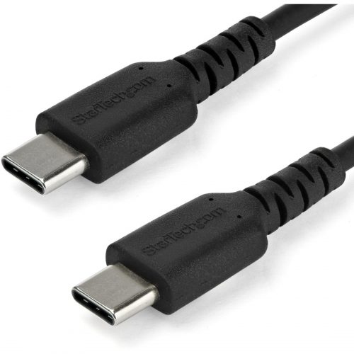 Startech .com 2m USB C Charging CableDurable Fast Charge & Sync USB 2.0 Type C to C Charger CordTPE Jacket Aramid Fiber M/M 60W Black -… RUSB2CC2MB