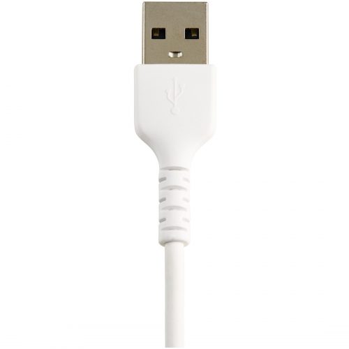 Startech .com 12inch/30cm Durable White USB-A to Lightning Cable, Rugged Heavy Duty Charging/Sync Cable for Apple iPhone/iPad MFi Certified… RUSBLTMM30CMW
