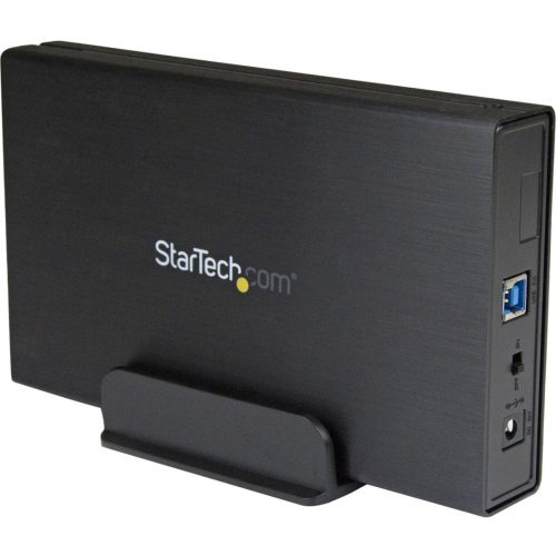 Startech .com 3.5in Black USB 3.0 External SATA III Hard Drive Enclosure with UASP for SATA 6 GbpsPortable External HDD1 x Total Bay1… S3510BMU33