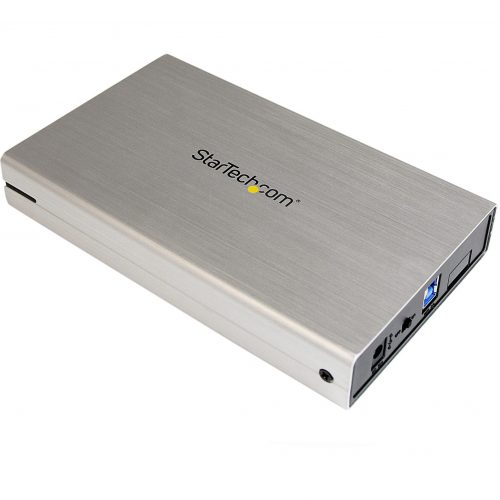 Startech .com 3.5in Silver USB 3.0 External SATA III Hard Drive Enclosure with UASPPortable External HDDTurn a 3.5″ SATA Hard Drive or S… S3510SMU33