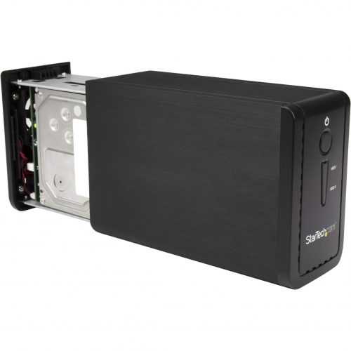 Startech .com 2-Bay 3.5″ HDD Enclosure with RAIDUSB 3.1SATA (6Gbps)Dual 3.5″ HDD/SSD/SSHD External Drive EnclosureUSB-C and USB-A… S352BU313R