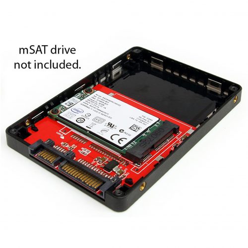 Startech .com 2.5in SATA to Mini SATA SSD Adapter EnclosureConvert an mSATA mini-SSD into a Standard 2.5in SATA SSDsata to mini satas… SAT2MSAT25