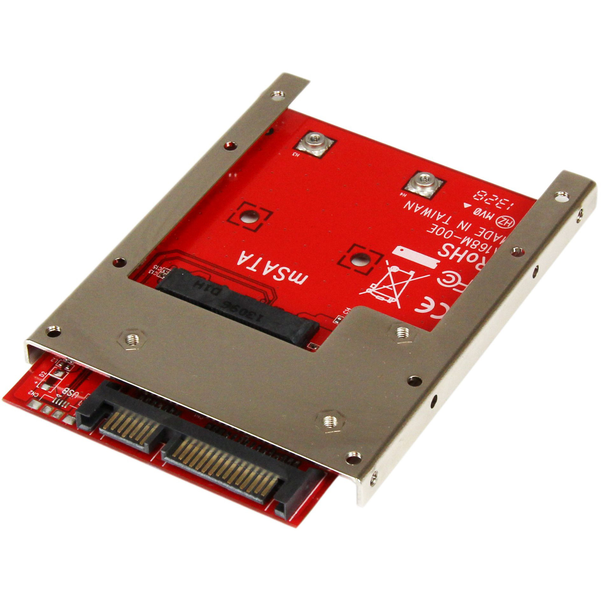 Startech .com mSATA SSD to 2.5in SATA Adapter ConverterConvert an mSATA SSD into a 7mm high 2.5in SATA 6Gbps Open Bracket SSDmSATA to… SAT32MSAT257