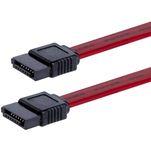 Startech .com 12in SATA Serial ATA CableMale SATAMale SATA12Red SATA12