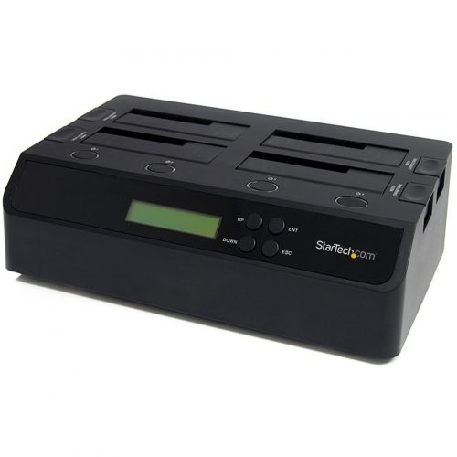 Startech .com 4 Bay USB 3.0 eSATA to SATA Standalone 1:3 HDD Hard Drive Duplicator DockDuplicate one SATA Hard Drive onto three Hard Driv… SATDOCK4U3RE