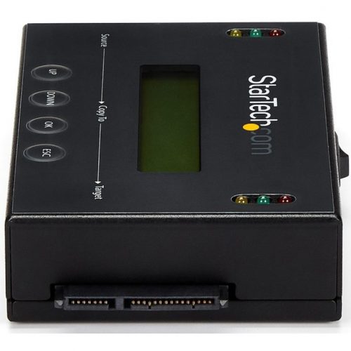 Startech .com Standalone 2.5 / 3.5″ SATA Hard Drive Duplicator and EraserClone or Erase 2.5in/3.5in SATA hard drives, without a host computer… SATDUP11