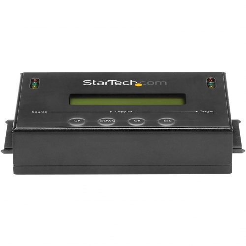 Startech .com Standalone 2.5 / 3.5″ SATA Hard Drive Duplicator and EraserClone or Erase 2.5in/3.5in SATA hard drives, without a host computer… SATDUP11