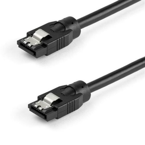 Startech .com 0.3 m Round SATA CableLatching Connectors6Gbs SATA CordSATA Hard Drive Power CableLifetime Warranty (SATRD30CM)0.3… SATRD30CM