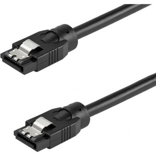 Startech .com 0.6 m Round SATA CableLatching Connectors6Gbs SATA CordSATA Hard Drive Power CableLifetime Warranty (SATRD60CM)1.9… SATRD60CM