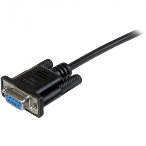 Startech .com 1m Black DB9 RS232 Serial Null Modem Cable F/FConnect your serial devices, and transfer your files1m DB9 Null Modem Cable… SCNM9FF1MBK