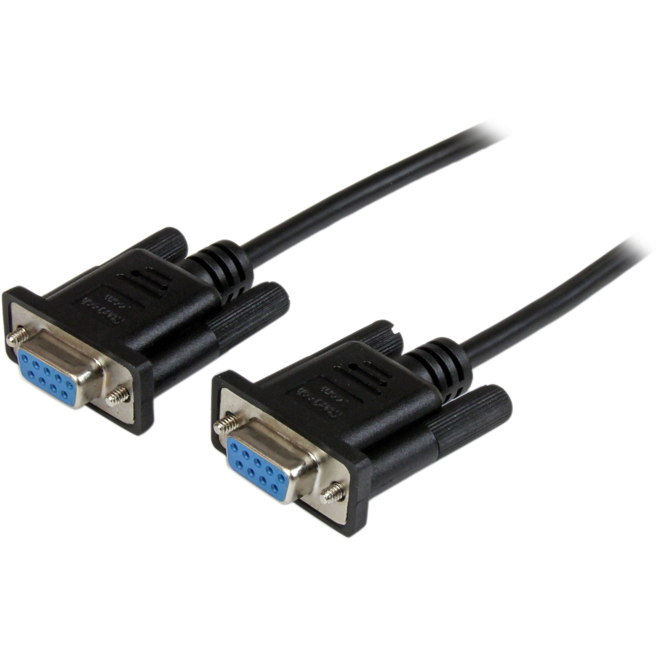 Startech .com 2m Black DB9 RS232 Serial Null Modem Cable F/FConnect your serial devices, and transfer your files2m DB9 Null Modem Cable… SCNM9FF2MBK