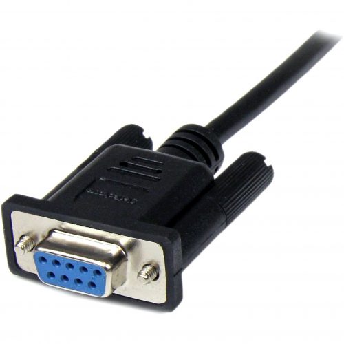 Startech .com 1m Black DB9 RS232 Serial Null Modem Cable F/MConnect your serial devices, and transfer your files1m DB9 Null Modem Cable… SCNM9FM1MBK