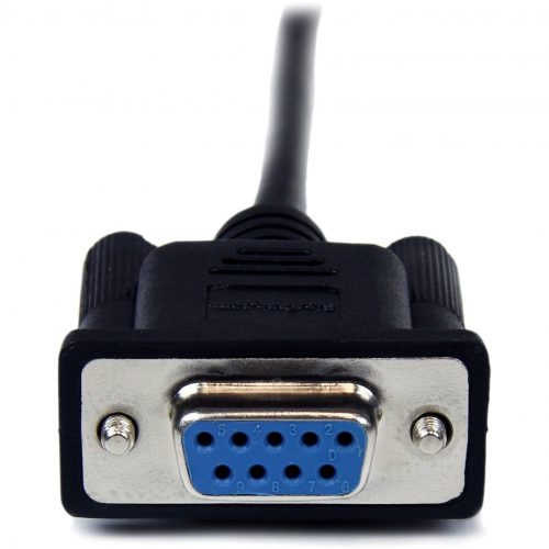 Startech .com 1m Black DB9 RS232 Serial Null Modem Cable F/MConnect your serial devices, and transfer your files1m DB9 Null Modem Cable… SCNM9FM1MBK
