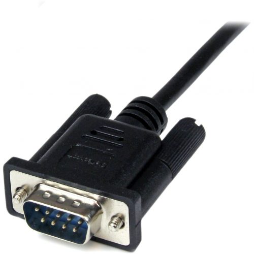 Startech .com 2m Black DB9 RS232 Serial Null Modem Cable F/MConnect your serial devices, and transfer your files2m DB9 Null Modem Cable… SCNM9FM2MBK