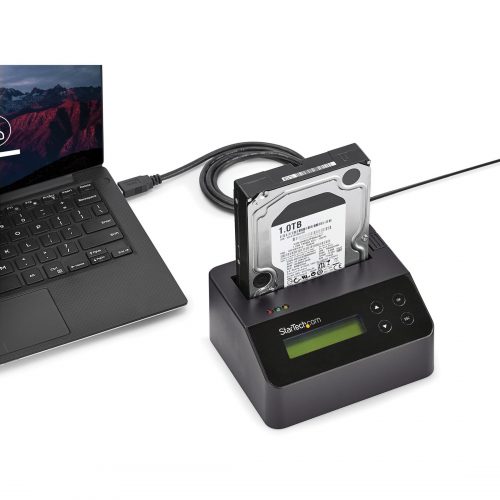 Startech .com .com Hard Drive Eraser and Docking Station Standalone4Kn SupportTAA2.5 / 3.5 SATA SSD/HDD Dock & WiperStand… SDOCK1EU3P2
