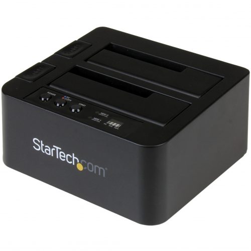 Startech .com Standalone Hard Drive Duplicator, Dual Bay HDD/SSD Cloner/Copier, USB 3.1 to SATA III HDD/SSD Docking Station, Disk Cloner2-… SDOCK2U313R