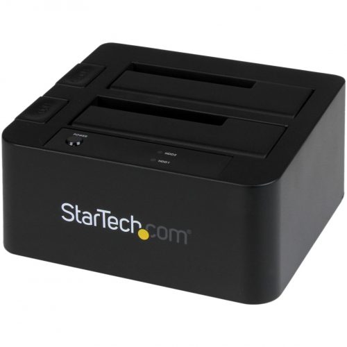 Startech .com USB 3.0 / eSATA Dual Hard Drive Docking Station with UASP for 2.5/3.5in SATA SSD / HDDSATA 6 GbpsEasily connect and swap… SDOCK2U33EB