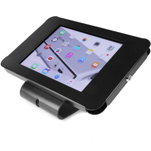 Startech .com Secure Tablet StandSecurity lock protects your tablet from theft and tamperingEasy to mount to a desk / table / wall or di… SECTBLTPOS