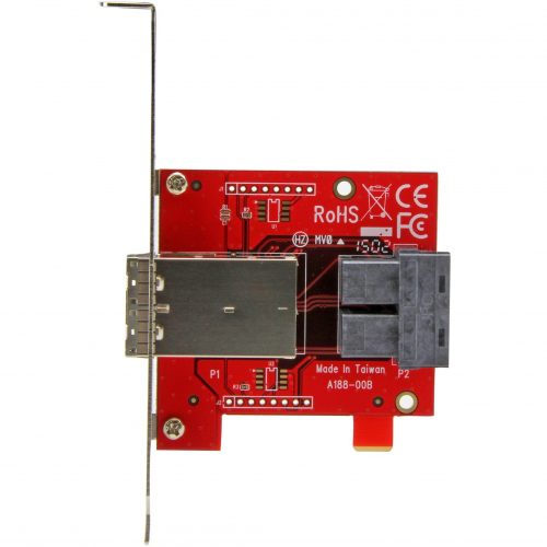 Startech .com Mini-SAS AdapterDual SFF-8643 to SFF-8644with Full and Low-Profile Brackets12GbpsConvert two internal SFF-8643 por… SFF86448PLT2