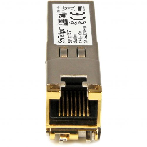Startech .com MSA Uncoded SFP Module1000BASE-TX1GE Gigabit Ethernet SFP SFP to RJ45 Cat6/Cat5e Transceiver Module100mMSA Uncoded… SFP1000TXST