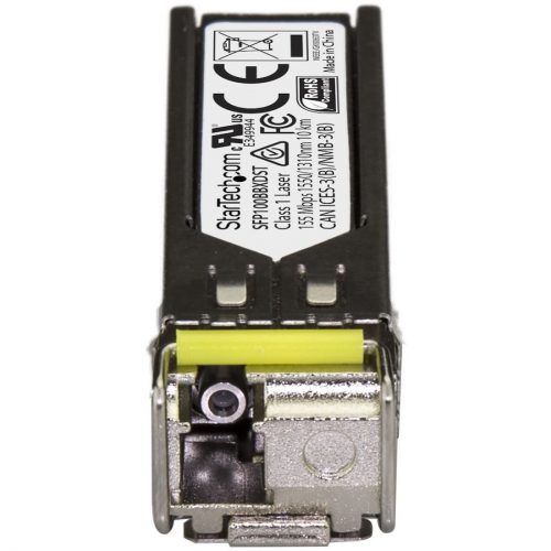 Startech .com MSA Uncoded SFP Transceiver Module100BASE-BX100 Mb Ethernet BiDi Fiber (SMF)MSA Uncoded Transceiver100BASE-BX WDM… SFP100BBXDST