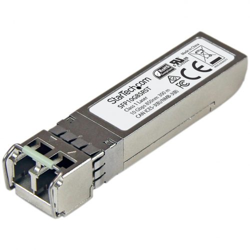 Startech .com MSA Uncoded SFP+ Module10GBASE-SR10GE Gigabit Ethernet SFP+ 10GbE Multi Mode Fiber (MMF) Optic Transceiver300m DDMM… SFP10GBSRST