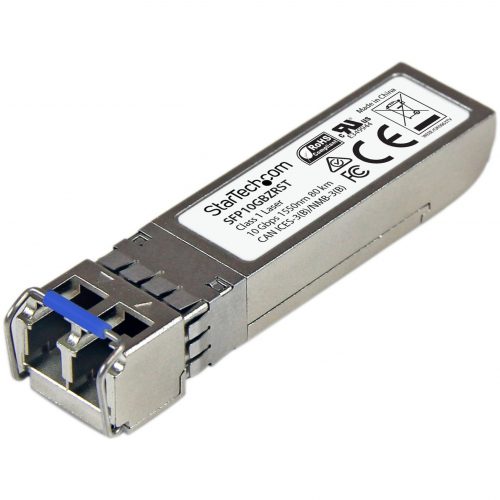 Startech .com MSA Uncoded SFP+ Module10GBASE-ZR10GE Gigabit Ethernet SFP+ 10GbE Single Mode Fiber (SMF) Optic Transceiver80km DDM -… SFP10GBZRST