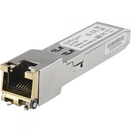 Startech .com Juniper SFP-1GE-FE-E-T Compatible SFP Module1000BASE-T1GE Gigabit Ethernet SFP to RJ45 Cat6/Cat5e Transceiver100mJ… SFP1GEFEETST