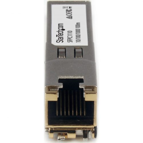 Startech .com Cisco SFP-GE-T Compatible SFP Module1000BASE-T10/100/1000 Mbps SFP to RJ45 Cat6/Cat5e Transceiver100mCisco SFP-GE-T Co… SFPC1110