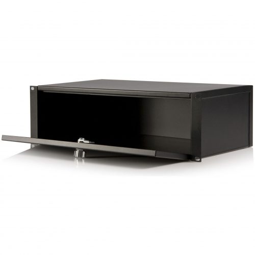 Startech .com .com Locking storage drawer3U 9indeepRackmountAdd a rugged 3U storage drawer to any standard 19in server rack or… SH39LK