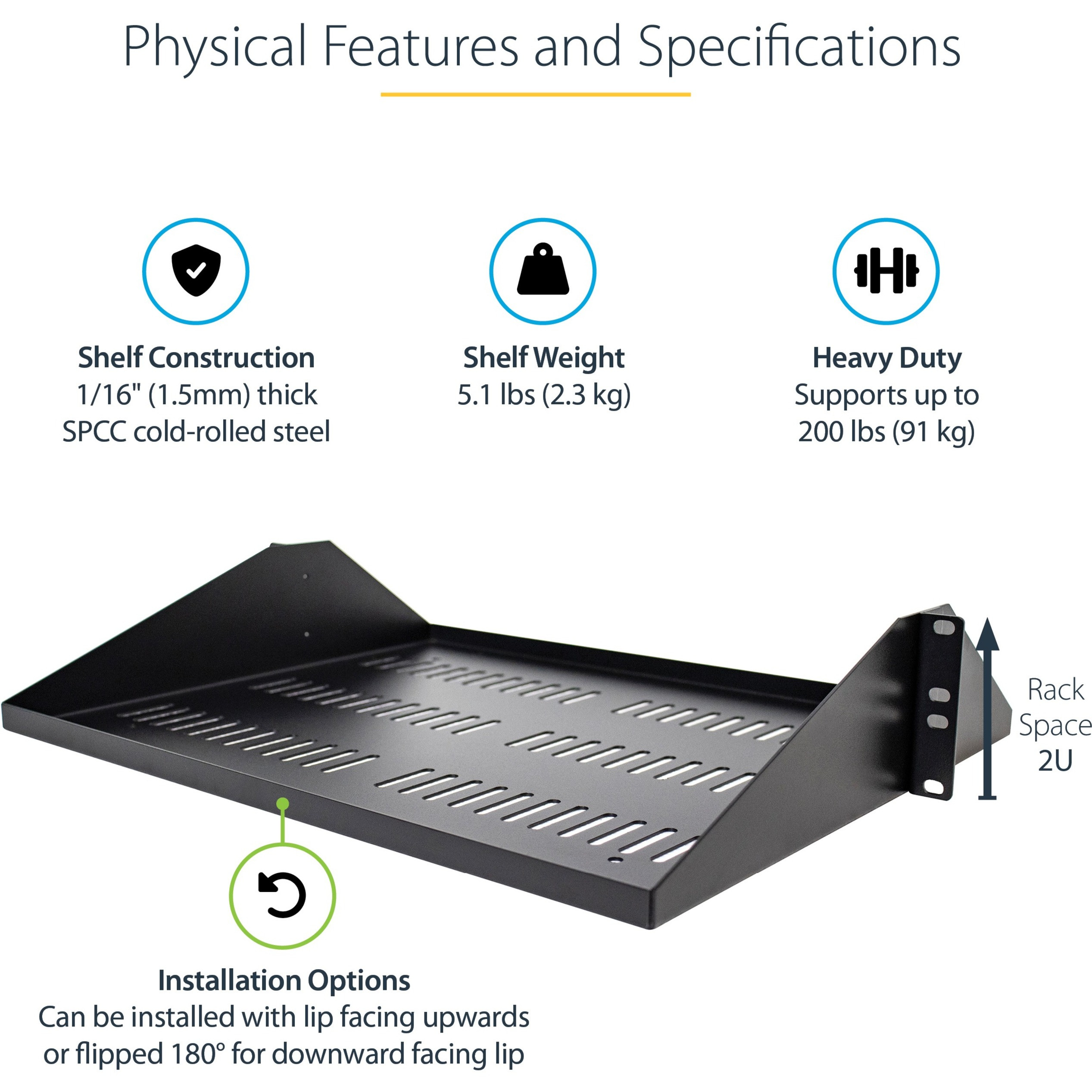 Startech Com 2u Vented Server Rack