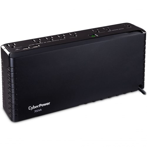 CyberPower SL700U Standby UPS System – 700VA, 370W, NEMA 5-15P, 8 Outlets