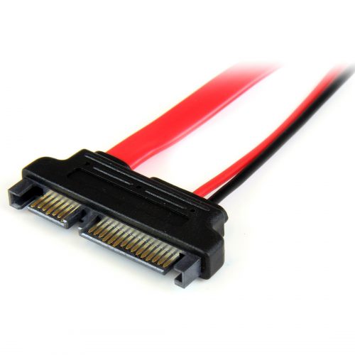 Startech .com 6in Slimline SATA to SATA Adapter with PowerF/MConnect a Slimline SATA optical drive up to 6in away from a standard SATA… SLSATAADAP6