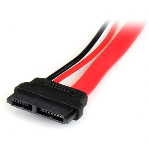 Startech .com 6in Slimline SATA to SATA Adapter with PowerF/MConnect a Slimline SATA optical drive up to 6in away from a standard SATA… SLSATAADAP6