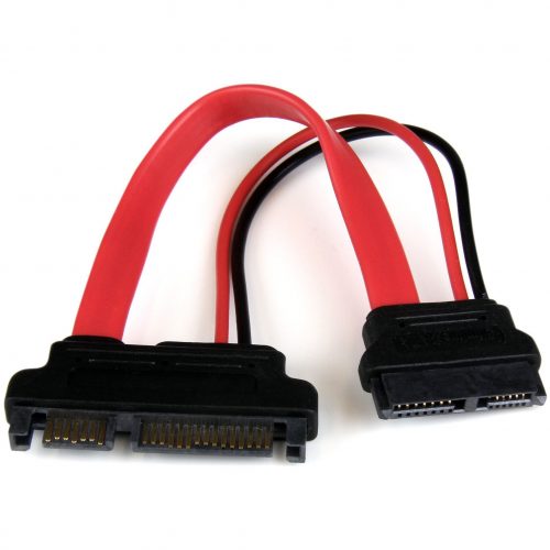 Startech .com 6in Slimline SATA to SATA Adapter with PowerF/MConnect a Slimline SATA optical drive up to 6in away from a standard SATA… SLSATAADAP6