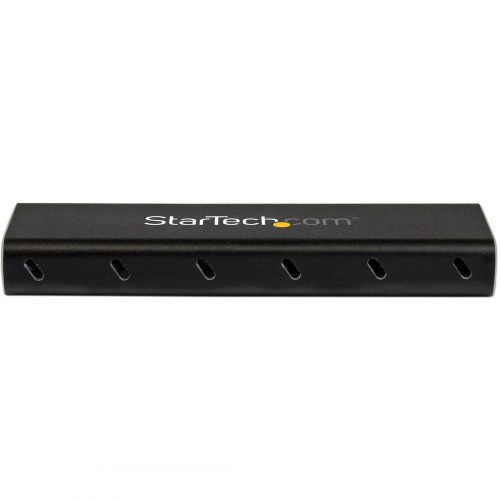 Startech .com M.2 SSD Enclosure for M.2 SATA SSDsUSB 3.1 (10Gbps) with USB-C CableExternal Enclosure for USB-C HostAluminumTurn y… SM21BMU31C3