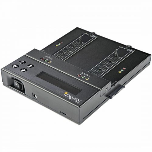 Startech .com Standalone M.2 NVMe Duplicator and Eraser, External SSD/HDD Cloner/Wiper, M.2 PCIe AHCI/NVMe, M.2 SATA, 2.5″/3.5″ SATA DrivesS… SM2DUPE11