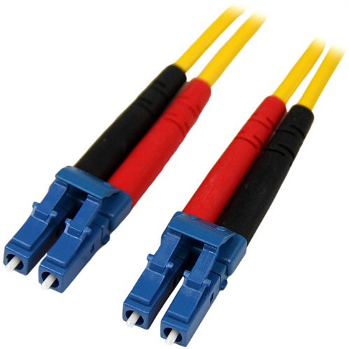 Startech .com 1m Fiber Optic CableSingle-Mode Duplex 9/125LSZHLC/LCOS1LC to LC Fiber Patch CableConnect fiber network device… SMFIBLCLC1