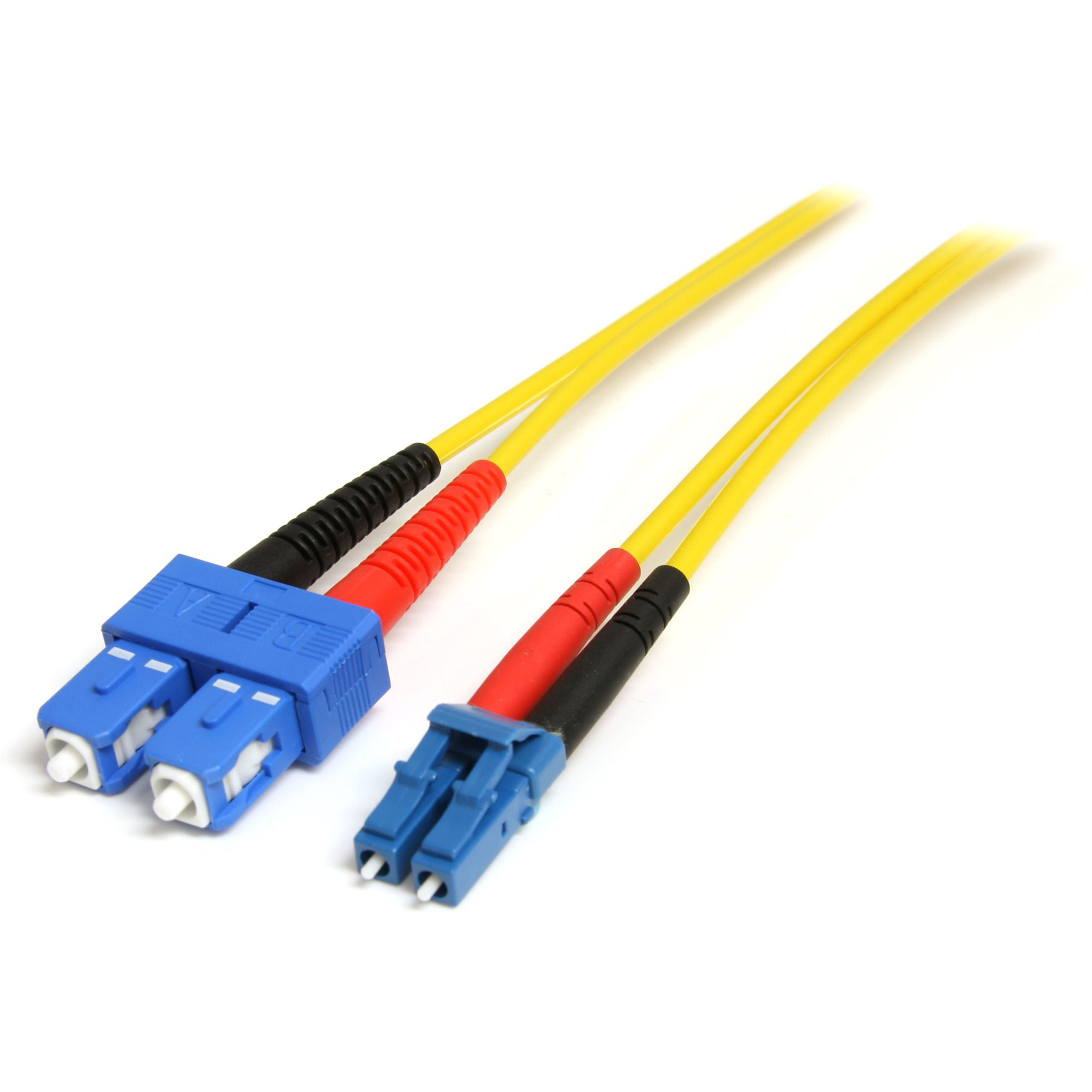 Startech .com 4m Fiber Optic CableSingle-Mode Duplex 9/125LSZHLC/SCOS1LC to SC Fiber Patch CableConnect fiber network device… SMFIBLCSC4