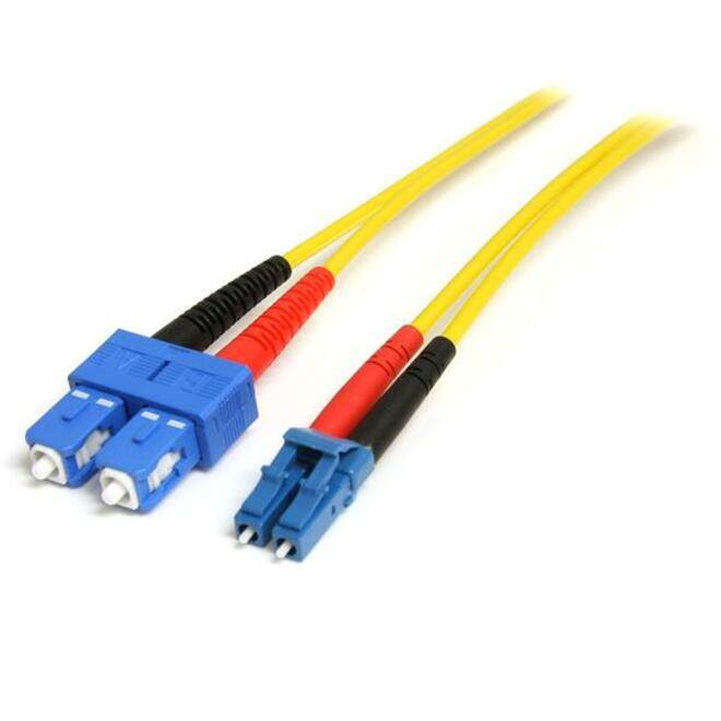 Startech .com 7m Fiber Optic CableSingle-Mode Duplex 9/125LSZHLC/SCOS1LC to SC Fiber Patch Cable22.97 ft Fiber Optic Network… SMFIBLCSC7