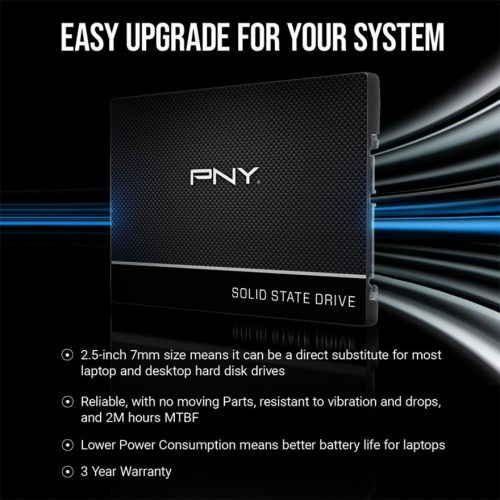 PNY Technologies CS900 8 TB Rugged Solid State Drive2.5″ InternalSATA (SATA/600)Desktop PC, MAC Device Supported560 MB/s Maximum Read Tr… SSD7CS900-8TB-RB