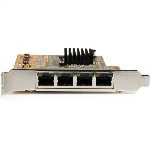 Startech .com 4-Port PCI Express Gigabit Network Adapter CardQuad-Port PCIe Gigabit NICAdd four Gigabit Ethernet ports to a client, se… ST1000SPEX43