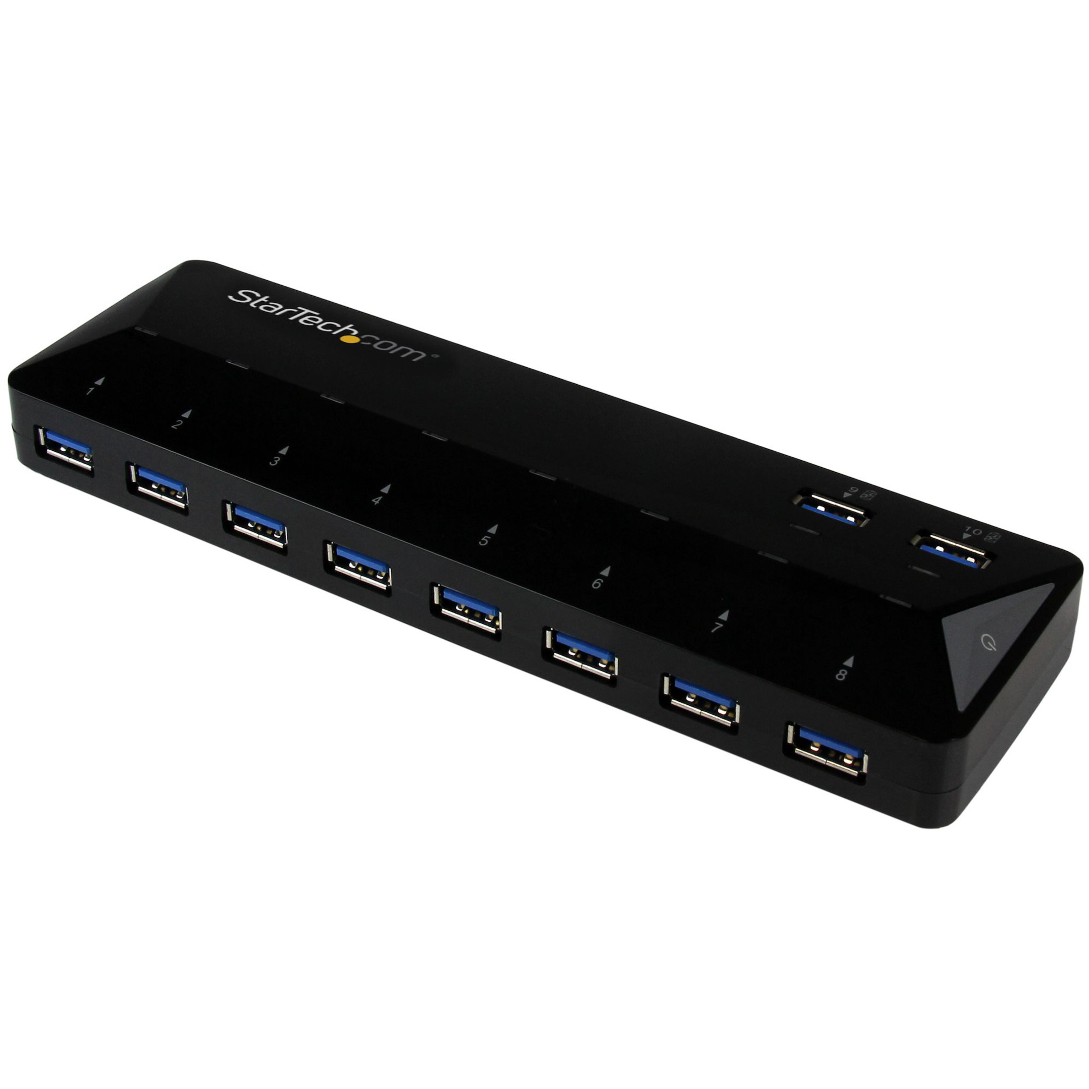 Startech .com 10-Port USB 3.0 Hub with Charge and Sync Ports2 x 1.5A PortsDesktop USB Hub and Fast-Charging StationAdd ten USB 3.0 (… ST103008U2C