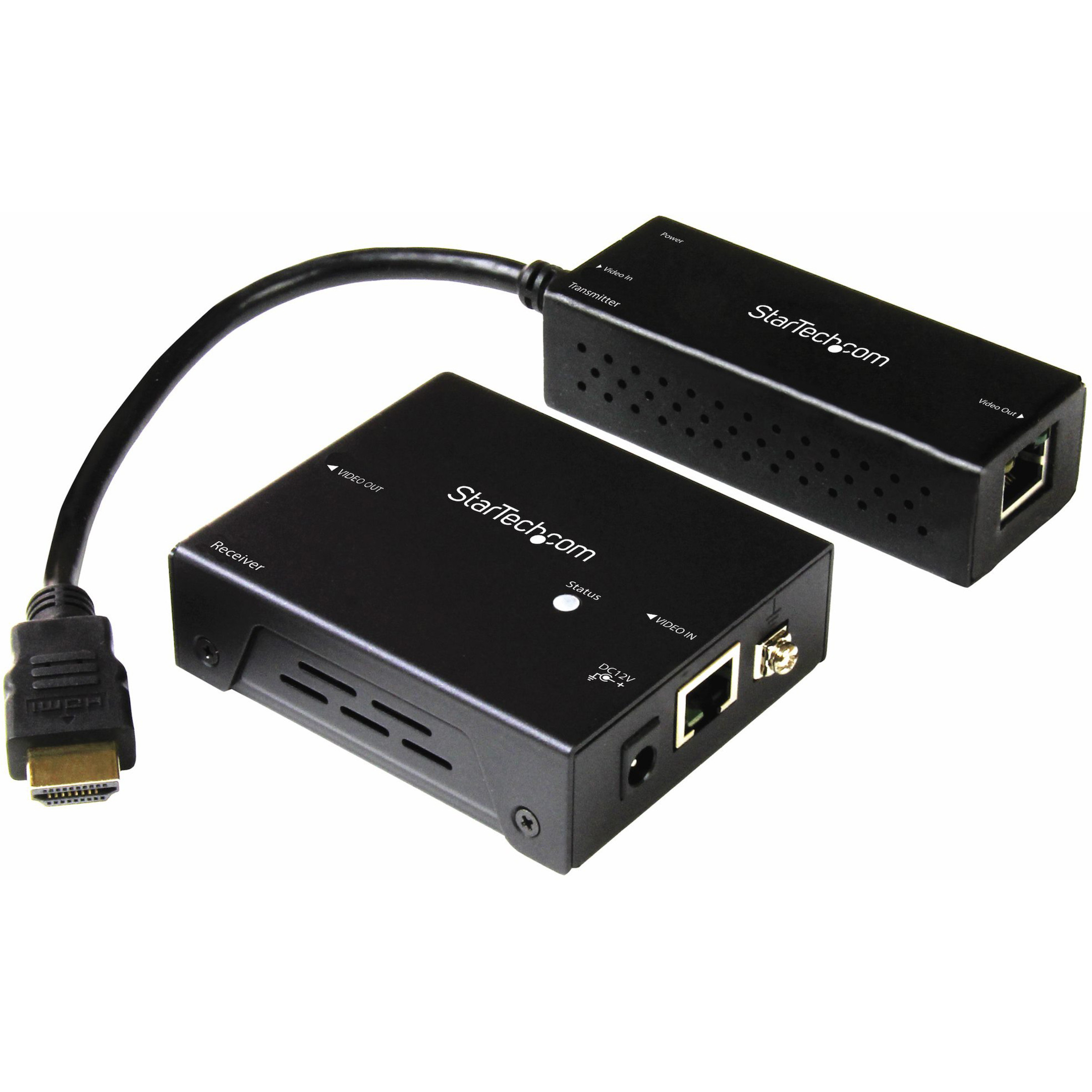 Startech .com .com 4K HDMI Extender with Compact TransmitterUp to 40 m (130 ft.)HDBaseT Extender KitUHD 4KST121HDBTDKU… ST121HDBTDK