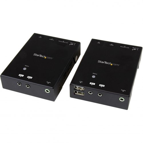 Startech .com HDMI over CAT5e or CAT6 HDBaseT Extender with USB Hub and IR295 ft (90m)Up to 4KExtend Ultra HD 4K video, an IR signal… ST121HDBTU