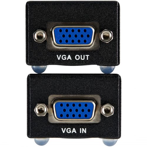 Startech .com VGA to Cat 5 Monitor Extender Kit (250ft/80m)VGA Cat5 ExtenderExtend a VGA signal to a remote display using Cat5 cabling -… ST121UTPEP