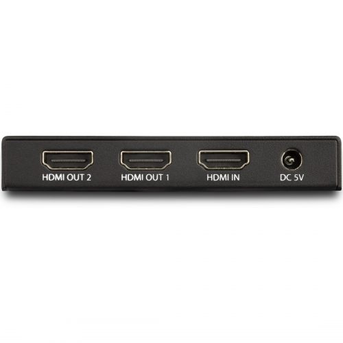 Startech .com 2 Port HDMI Splitter4K 60Hz1x2 Way HDMI 2.0 SplitterHDRST122HD202HDMI 2.0 splitter supports UHD 4K at 60Hz and HD… ST122HD202