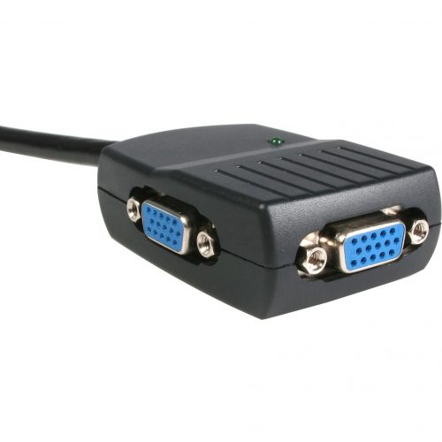 Startech .com 2 Port VGA Video SplitterUSB PoweredCompact USB-powered VGA splitter allows you to split a video source to two separate displ… ST122LE